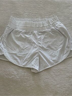 All in Motion White Women’s Lined Running Shorts size Large